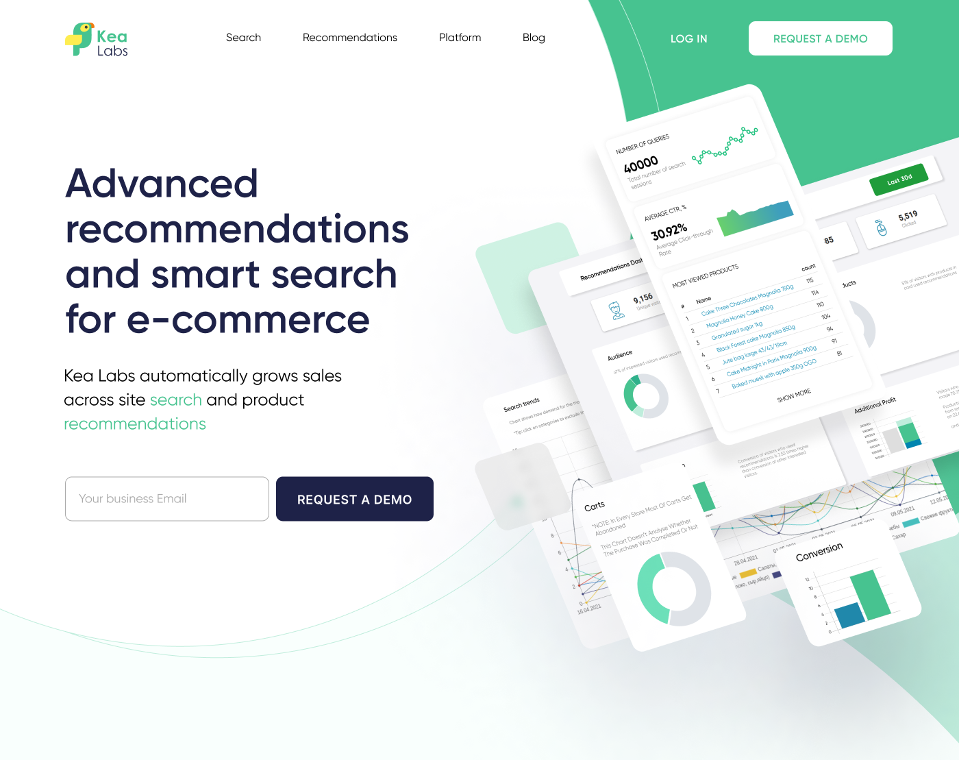 Kea Labs: Search, Visual Search & Recommendations Platform for E-Commerce